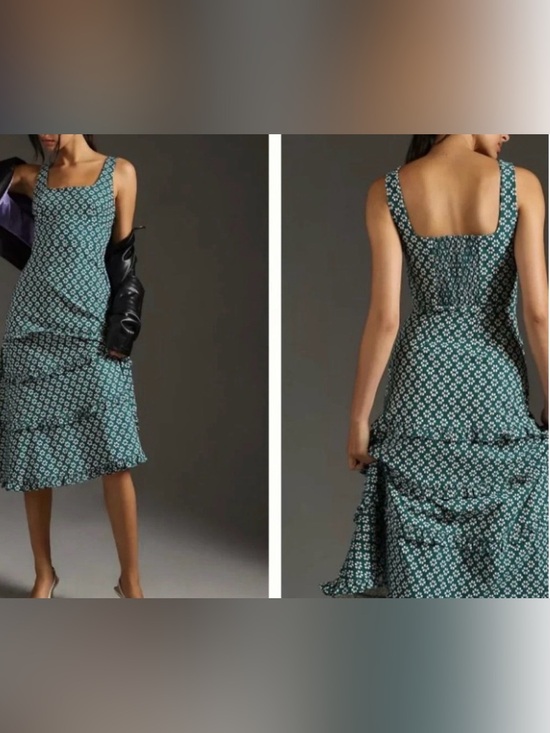 Anthropologie Dresses & Skirts - Anthropologie The Blythe square neck tiered dress from anthropology
